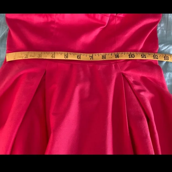 Pinup Girl Clothing by Laura Byrnes Ginger Halter Dress Coral XS - Picture 3 of 4